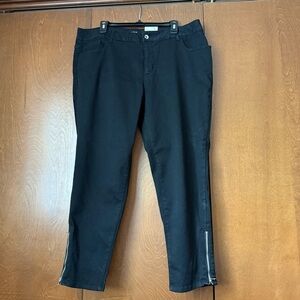 a.n.a. Black NWT Skinny Ankle Cropped Jeans Sz 20W